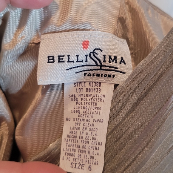 Bellissima Fashions Corset Olive Gold Top - Picture 4 of 4